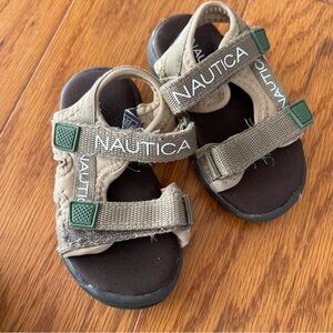 Boys Nautica Sandals Shoes Size 5 summer flip flops kids